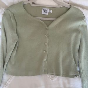 Princess Polly sage green michael top size 4